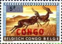 Recuperation - Impala (overprint CONGO) surcharged