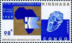 Map of Africa and "diamonds"