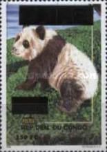 Giant Panda (Ailuropoda Melanoleuca)- Surcharged