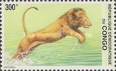 Lion, jumping