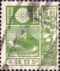Mt Fuji and Deer - Green