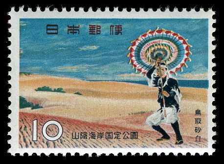 Parasol Dance on Dunes of Tottori