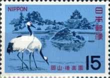 Kōraku-en, Red-crowned Crane (Grus japonensis)