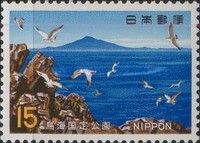 Mt. Chokai (View from Tobishima Island)
