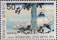 "Mishima Pass in Kai Province" by Katsushika Hokusai