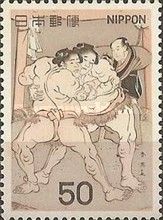 Jimmaku, Raiden, Referee Shonosuke; Katsukawa Shun'ei