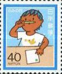 Boy writing a letter