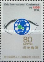 10th International Conference on Aids. Emblem in Eye