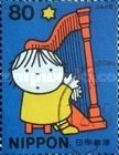Girl playing Harp