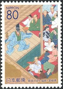 Detail of "Nobeoka Castle Map" Folding Screen