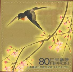 Weeping Cherry Tree & Swallow