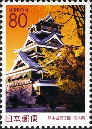 Kumamoto Castle in Autumn - Main Tower