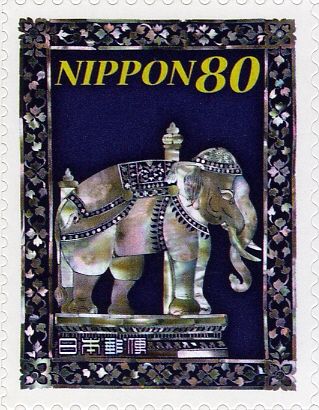 Mother-of-pearl Elephant - Wat Pho Temple, Bangkok