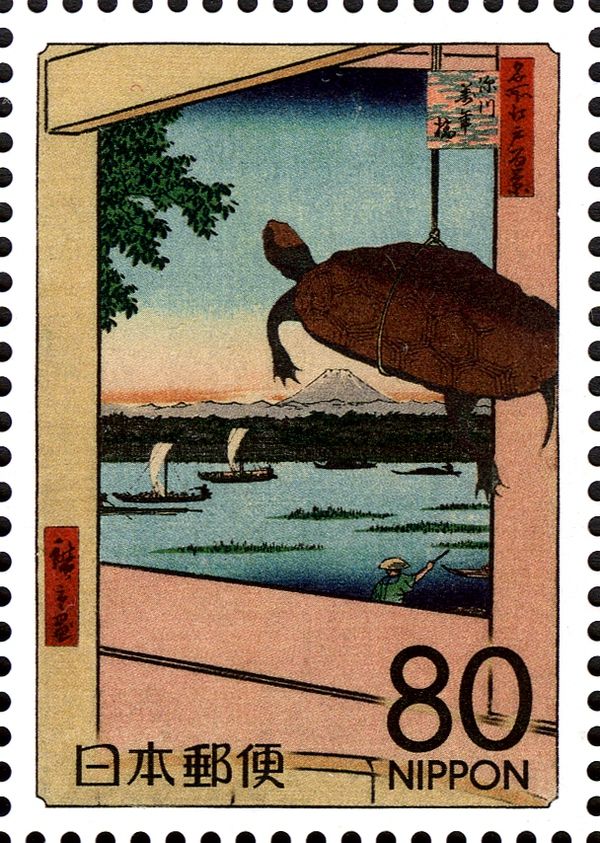 "Mannen Bridge in Fukagawa" by Utagawa Hiroshige