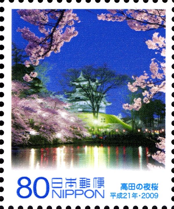 Cherry Blossoms at Night - Takada