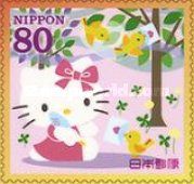 Hello Kitty Writing a Letter