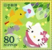 Hello Kitty entrusts a Letter to a Bird