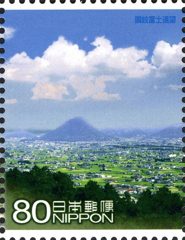 View of Sanuki Fuji (Mount Iino)
