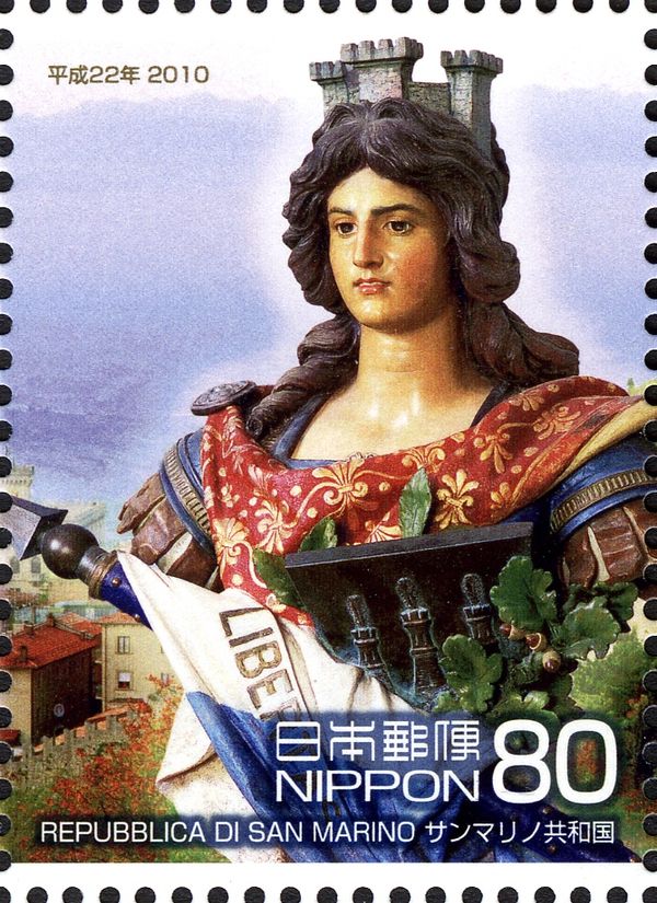 "The Republic" Statue by Vittorio Pocchini, San Marino