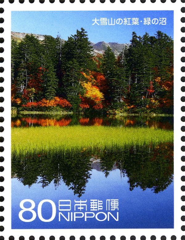 Colorful Autumn leaves at Mount Daisetsu