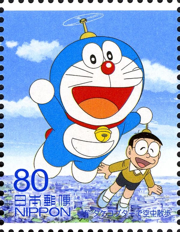 Doraemon and Friend Flying