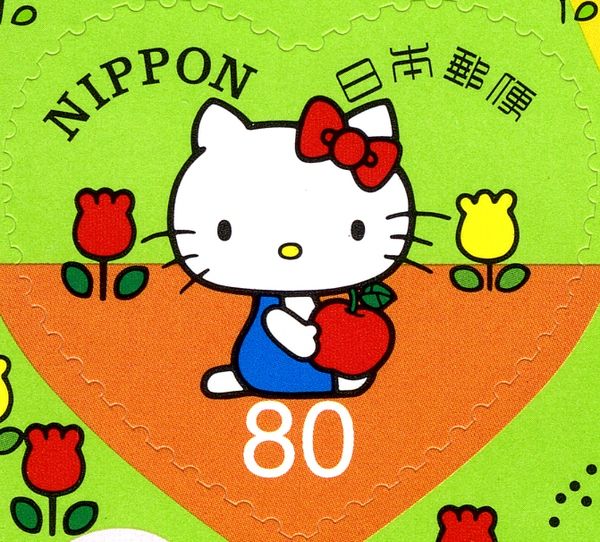 Hello Kitty with an Apple