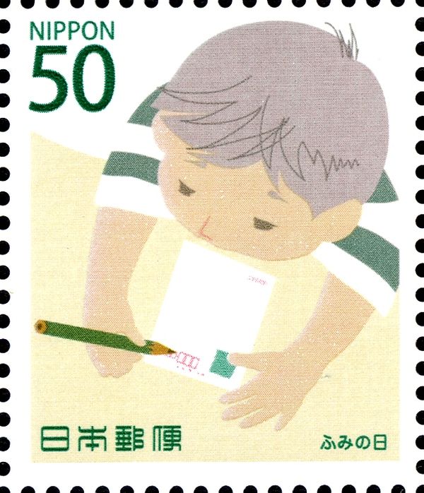 A girl writing a letter