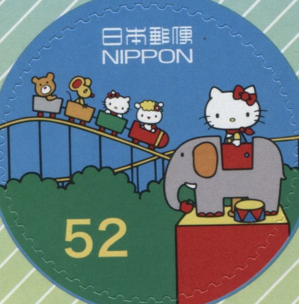 HELLO KITTY Riding the Elephant