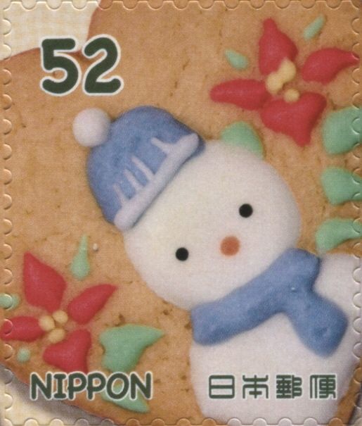 Cookie with Snowman Decoration