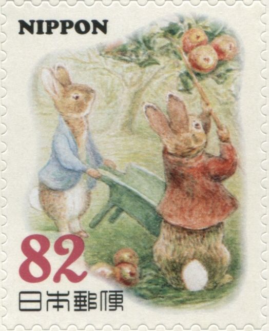 Peter and Benjamin Picking Apples (Peter Rabbit Characters)