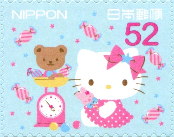 Hello Kitty, Teddy Bear on Scale (Sanrio Characters)