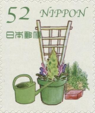 Trellis, Potted Plants, Watering Can