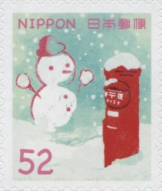Snowman and Post Box