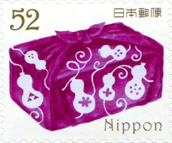 Red Violet Box with Gourd (Mubyotan) Pattern