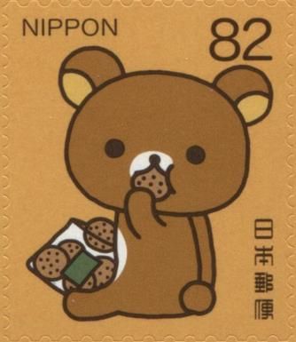 Rilakkuma Eating Crackers