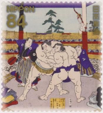 Sumo Yokozunas, Utagawa Kunitoshi