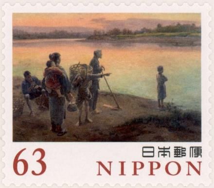 Evening at the Ferry Crossing, Wada Eisaku (1874-1959)