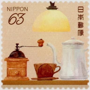 Coffee Grinder with Coffee Cup and Pot