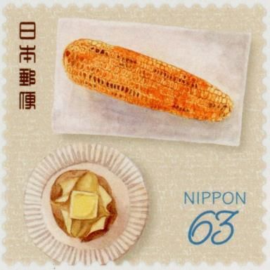 Grilled Corn, Potato with Butter