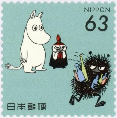 Moomin, Little My and Stinky
