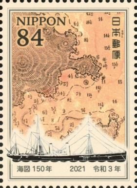 Rikuchu Kamaishi Port Map (part), Survey Ship Kasuga