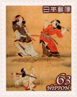 Hanashita Yurakuzu, Kanō Naganobu (detail from left screens)
