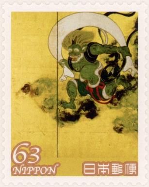 Fujin and Raijin, Tawaraya Sōtatsu (det. from right screens)