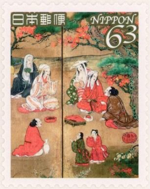 The Maple Viewers, Kanō Hideyori (detail)