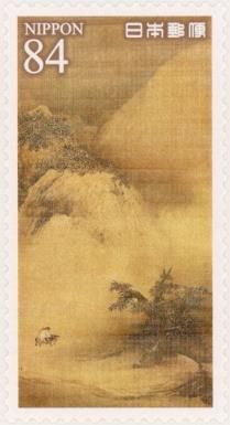 Snowy Landscape, Painting on Silk, by Liang Kai