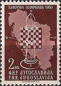 Bishop, chess board & Yugoslavian map