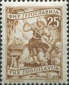 Farmwoman with crops