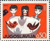 Children and bird, drawing