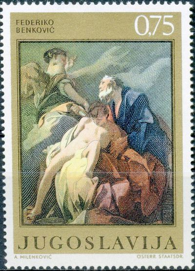 Abraham's Sacrifice, Frederiko Benković (1677-1753)