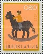 Child on rocking horse, children's drawing